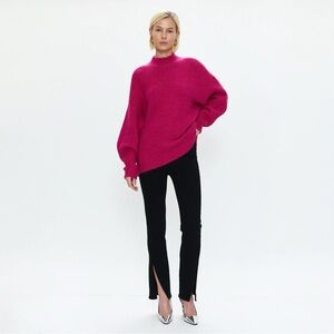 Pistola • Teagan High Rise Vented Slim Cigarette Jeans in Dark Vinyl Black